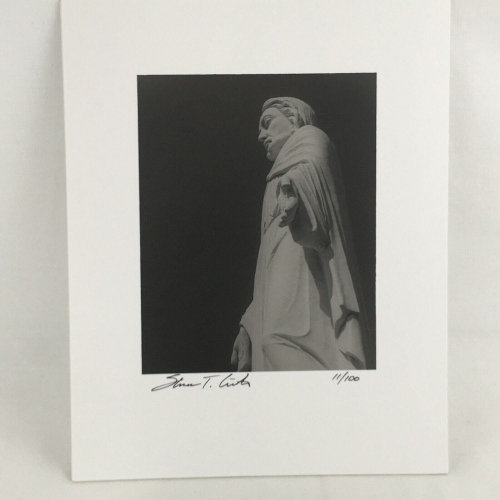 Black & White Photo Christ Holy City Wichita Mountains OK Signed Art Photography